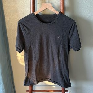 Mens All Saints Charcoal Tee Size L